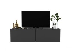 Wisząca Szafka RTV ENJOY Loft Industrialna 120 cm kolor grafit MAT