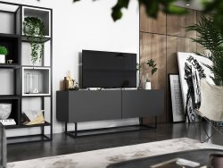 Szafka RTV ENJOY Loft Industrialna 120 cm stelaż kolor grafit MAT