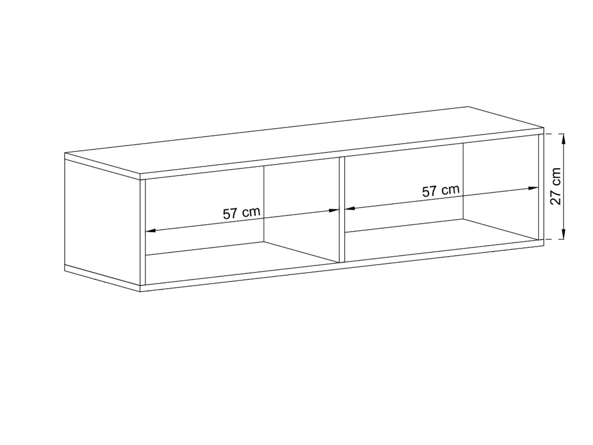 Wisząca Szafka RTV ENJOY Loft Industrialna 120 cm kolor grafit MAT