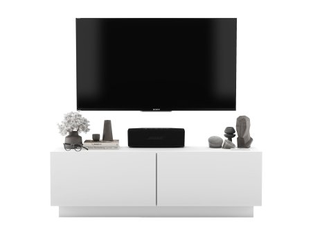 Uniwersalna Szafka RTV ENJOY - 120 cm - Biały Mat1