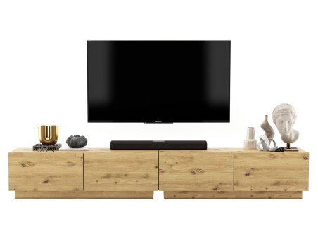 Szafka RTV ENJOY Loft Dąb Artisan wisząca / stojąca 240 cm zestaw 2 x 120 cm1