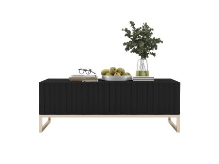 Stolik kawowy ELPIS Glamour ława czarny Mat2