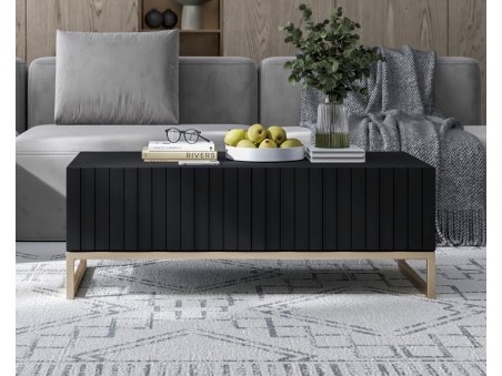 Stolik kawowy ELPIS Glamour ława czarny Mat