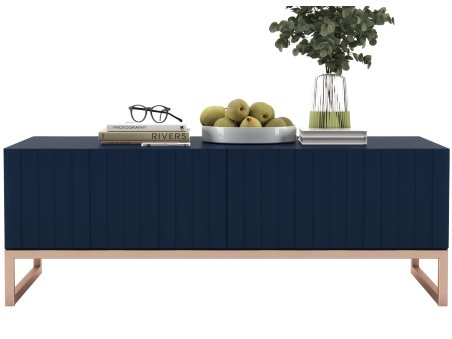 Stolik kawowy ELPIS Glamour ława granatowy Mat1