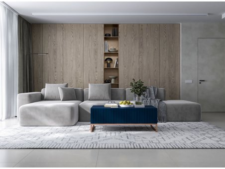 Stolik kawowy ELPIS Glamour ława granatowy Mat3