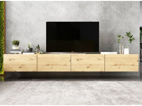 Wisząca Szafka RTV ENJOY Loft Dąb artisan MAT 240 cm zestaw 2 x 120 cm3