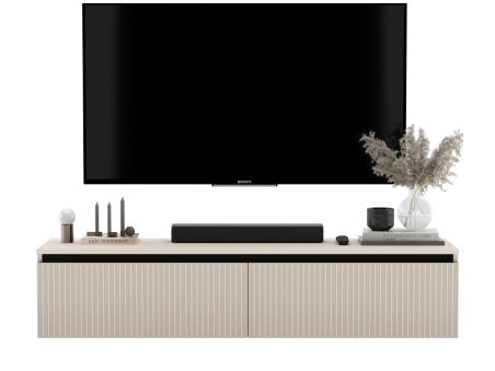 Wisząca szafka RTV SELENE Glamour Kaszmir Mat 140 cm1