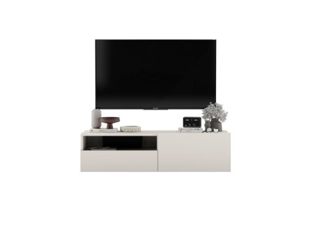 Wisząca Szafka RTV ENJOY z szufladą 120 cm kaszmir mat2