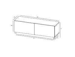 Uniwersalna Szafka RTV ENJOY 120 cm Kaszmir Mat