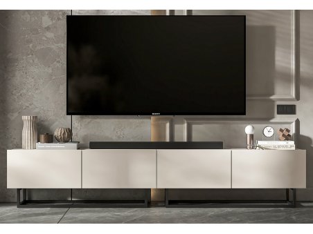 Szafka RTV ENJOY Kaszmir Mat 240 cm zestaw 2 x 120 cm stelaż3