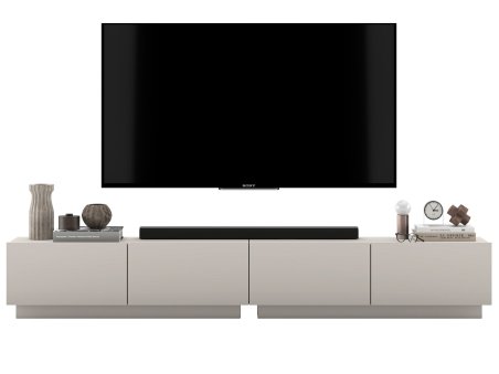 Szafka RTV ENJOY Loft Kaszmir Mat wisząca / stojąca 240 cm zestaw 2 x 120 cm1