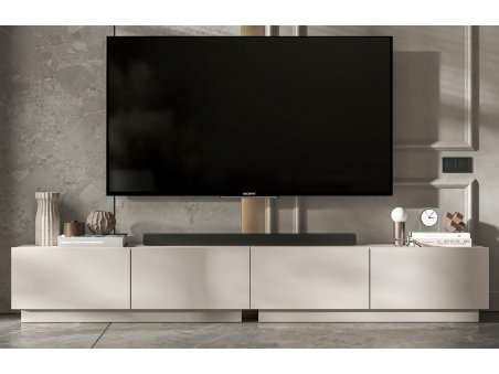 Szafka RTV ENJOY Loft Kaszmir Mat wisząca / stojąca 240 cm zestaw 2 x 120 cm3