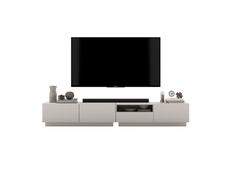 Szafka RTV ENJOY Loft Kaszmir Mat 240 cm zestaw z szufladą stojąca / wisząca 2 x 120 cm2