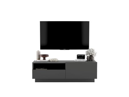 Szafka RTV ENJOY z szufladą stojąca/wisząca - 120 cm - grafit mat2