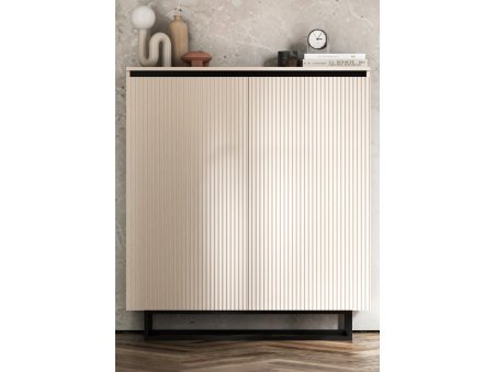 Komoda RTV SELENE Glamour Kaszmir Mat - ryflowane fronty3