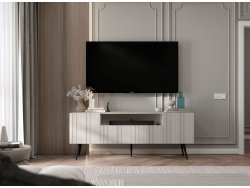 ELPIS 2 TV STAND CASHMERE WITH BLACK LEGS