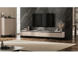 Wisząca szafka RTV Glamour SELENE Kaszmir Mat 280 cm