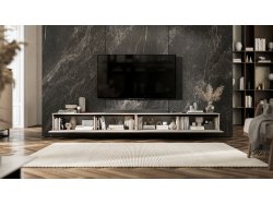 Wisząca szafka RTV Glamour SELENE Kaszmir Mat 280 cm