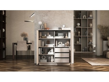 Komoda Glamour Kaszmir Mat 111 cm Selene, na Cokole, Dobra Cena, Sklep Online | Meble Lindner