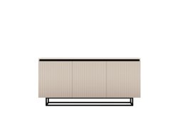 Komoda Glamour Kaszmir Mat 167 cm Selene, na Czarnej Ramie, Dobra Cena, Sklep Online | Meble Lindner