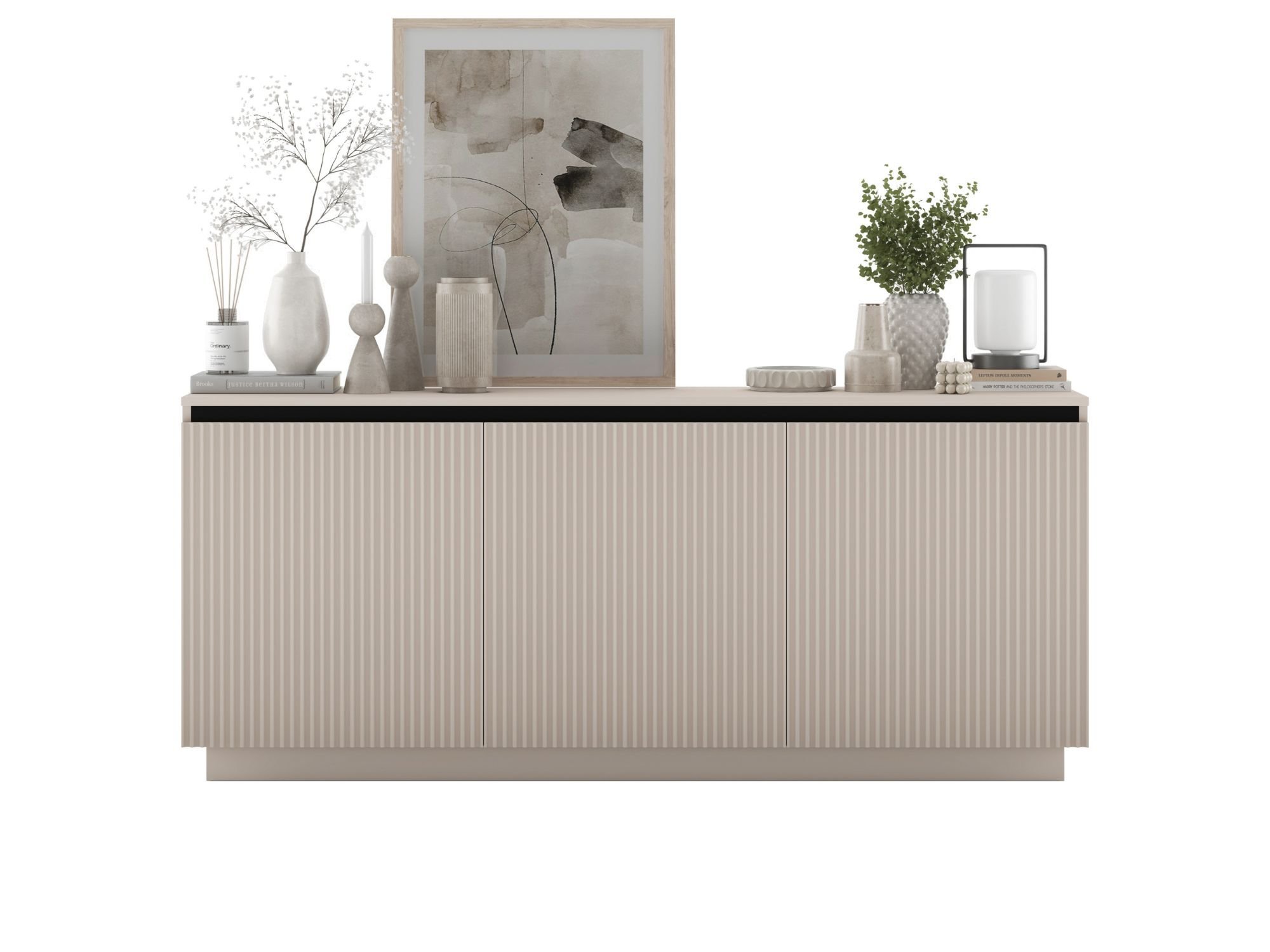 Komoda Glamour Kaszmir Mat 167 cm Selene, na Cokole, Dobra Cena, Sklep Online | Meble Lindner