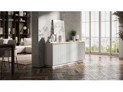 Komoda Glamour Biały Mat 167 cm Selene, na Cokole, Dobra Cena, Sklep Online | Meble Lindner