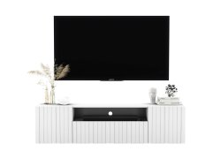 Wisząca szafka RTV Glamour ELPIS Biały Mat 150 cm