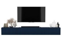 Wisząca szafka RTV Glamour ELPIS Granatowy Mat 300 cm
