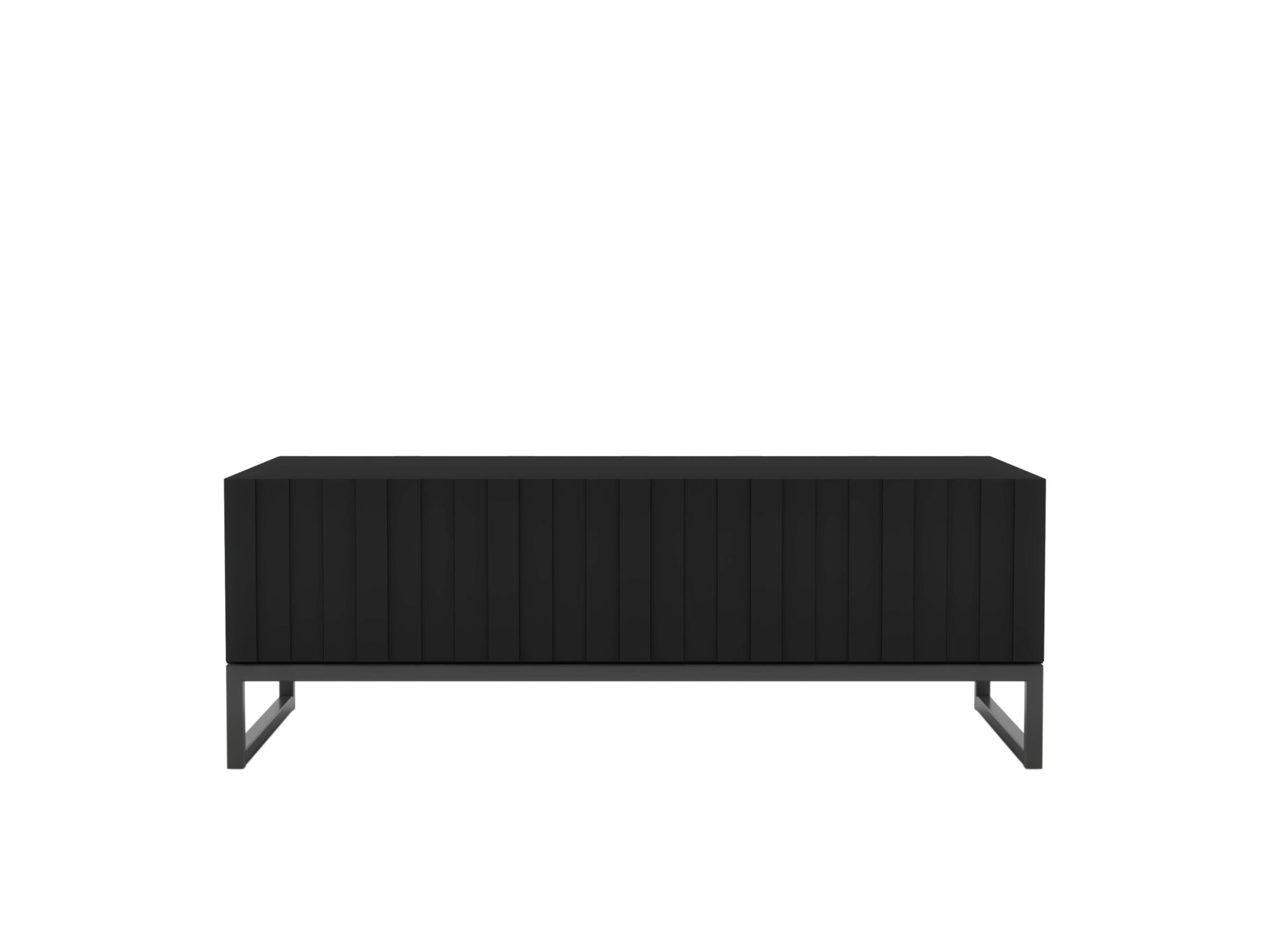 Stolik Kawowy Glamour ELPIS 110 cm, Czarny Mat, z Ramą, Dobra Cena, Sklep Online | Meble Lindner