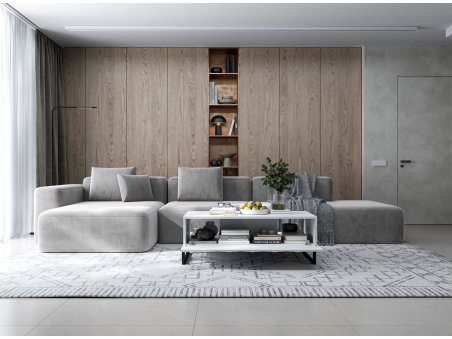 Stolik Kawowy Glamour ELPIS 110 cm, Biały Mat, Dobra Cena, Sklep Online | Meble Lindner