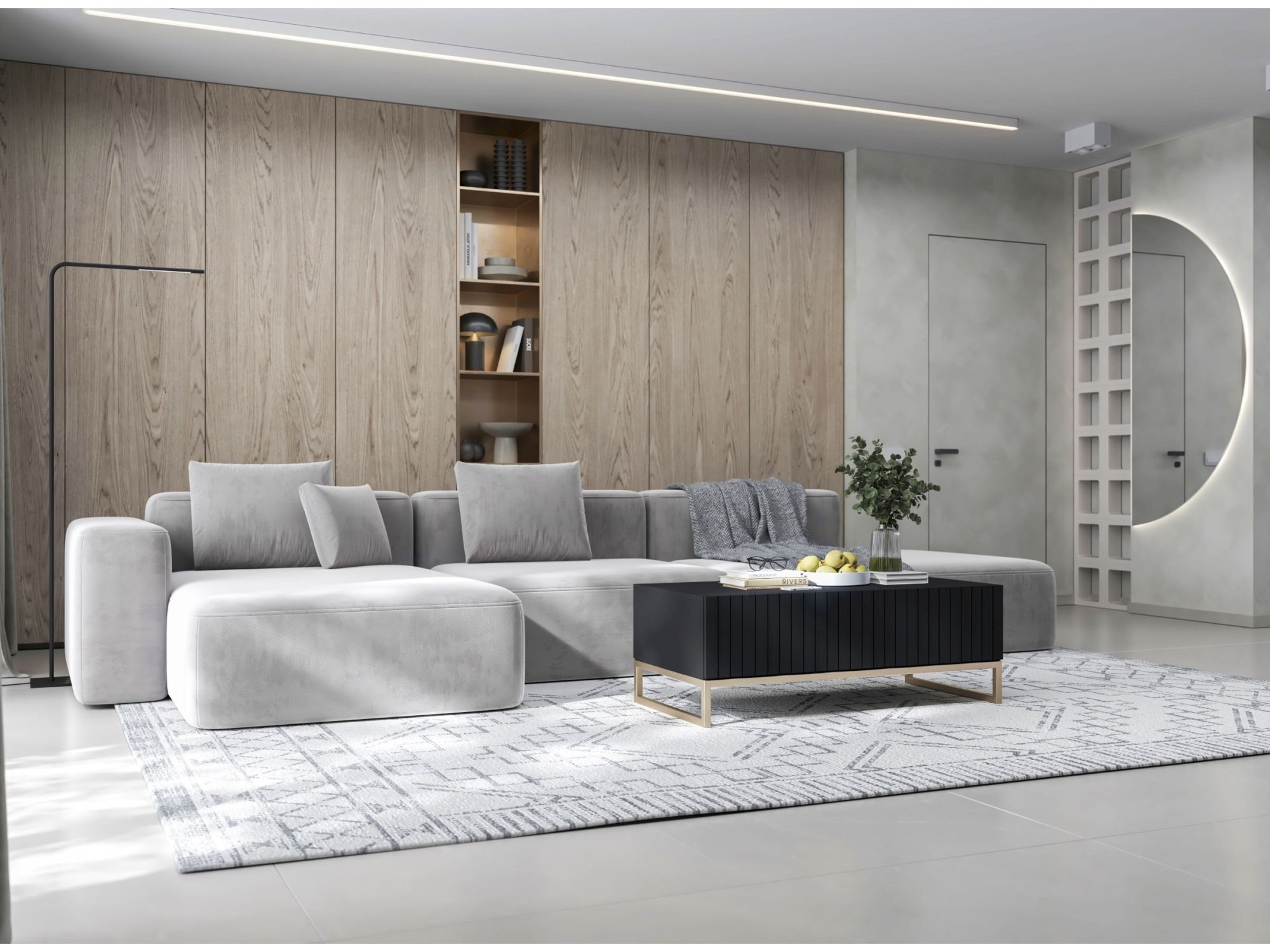 Stolik Kawowy Glamour ELPIS, Czarny Mat, Dobra Cena, Sklep Online | Meble Lindner