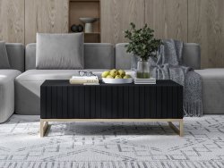 Stolik Kawowy Glamour ELPIS, Czarny Mat, Dobra Cena, Sklep Online | Meble Lindner