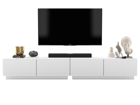 Szafka RTV ENJOY, Biala, Wisząca/Stojąca 240 cm Zestaw 2 x 120 cm, Dobra Cena, Sklep Online | Meble Lindner