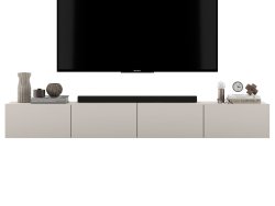 Wisząca Szafka RTV Loft Industrialna ENJOY Kaszmir Mat 240 cm, Dobra Cena | Meble Lindner