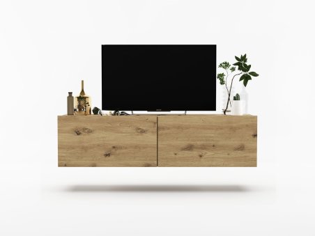 Wisząca Szafka RTV ENJOY Loft Industrialna 120 cm kolor biały MAT