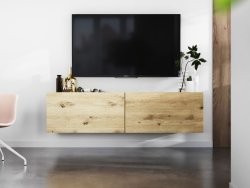 Wisząca Szafka RTV ENJOY Loft Industrialna 120 cm kolor biały MAT