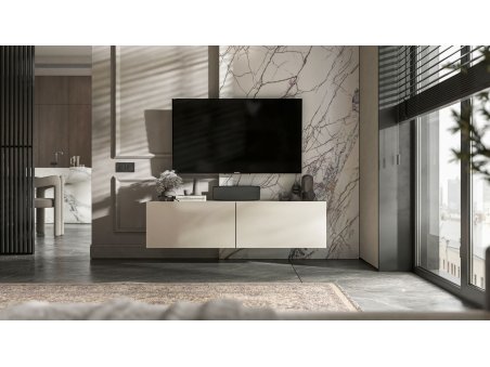 Wisząca szafka RTV Loft Industrialna ENJOY Kaszmir Mat 120 cm2