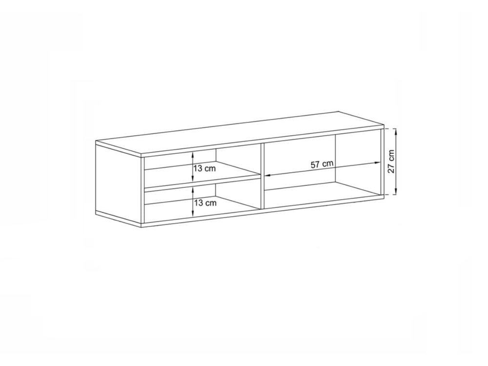 Wisząca Szafka RTV ENJOY Loft Industrialna szuflada 120 cm kolor grafit MAT