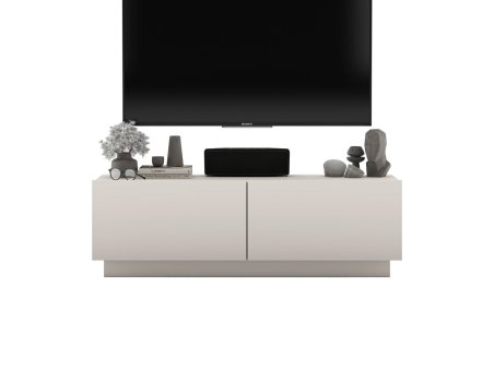 Stojąca szafka RTV Loft Industrialna ENJOY Kaszmir Mat 120 cm na cokole