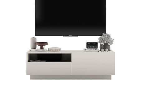 Stojąca szafka RTV Loft Industrialna ENJOY Kaszmir Mat 120 cm na cokole