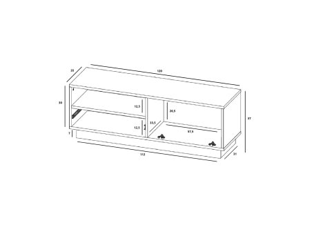 Stojąca szafka RTV Loft Industrialna ENJOY Grafit Mat 120 cm na cokole