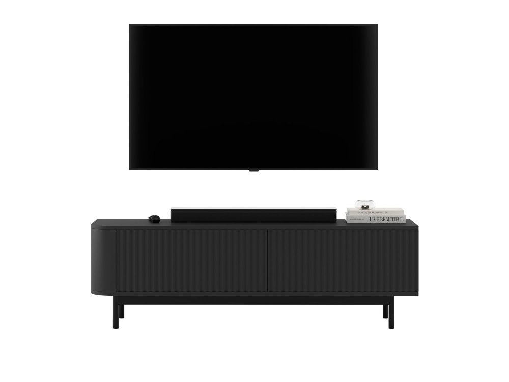 AURORA TV STAND 140 WITH BLACK FRAME