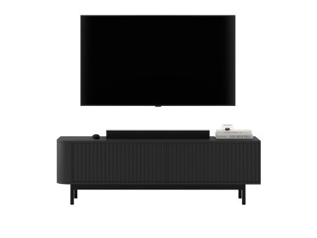 AURORA TV STAND 140 WITH BLACK FRAME