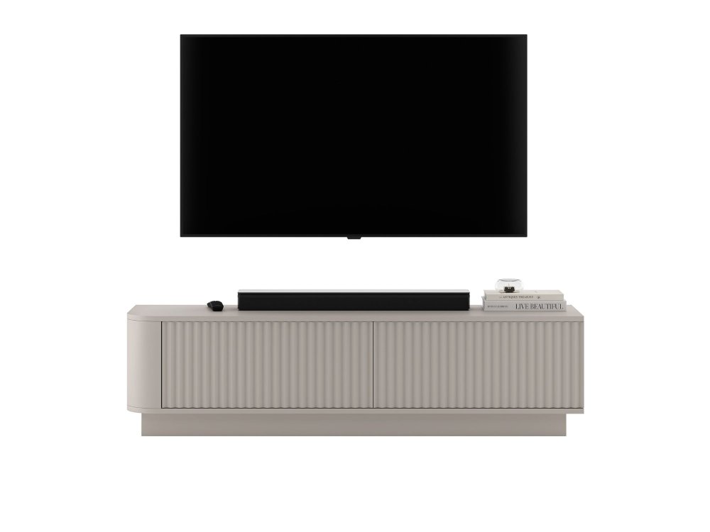 Stojąca szafka RTV Glamour AURORA Kaszmir Mat 140 cm cokół