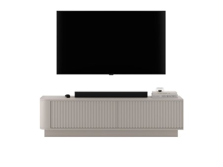 Stojąca szafka RTV Glamour AURORA Kaszmir Mat 140 cm cokół