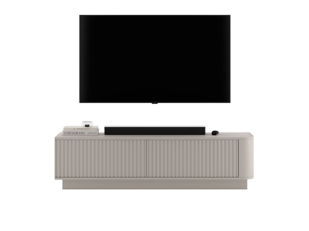 Stojąca szafka RTV Glamour AURORA kaszmir Mat 140 cm na cokole