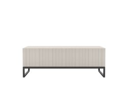 Stolik kawowy Glamour ELPIS Kaszmir Mat 110 cm na czarnej ramie